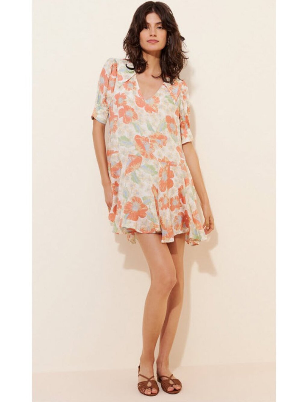 Free People Moon Chaser Tiered Mini Dress Sz S/P
